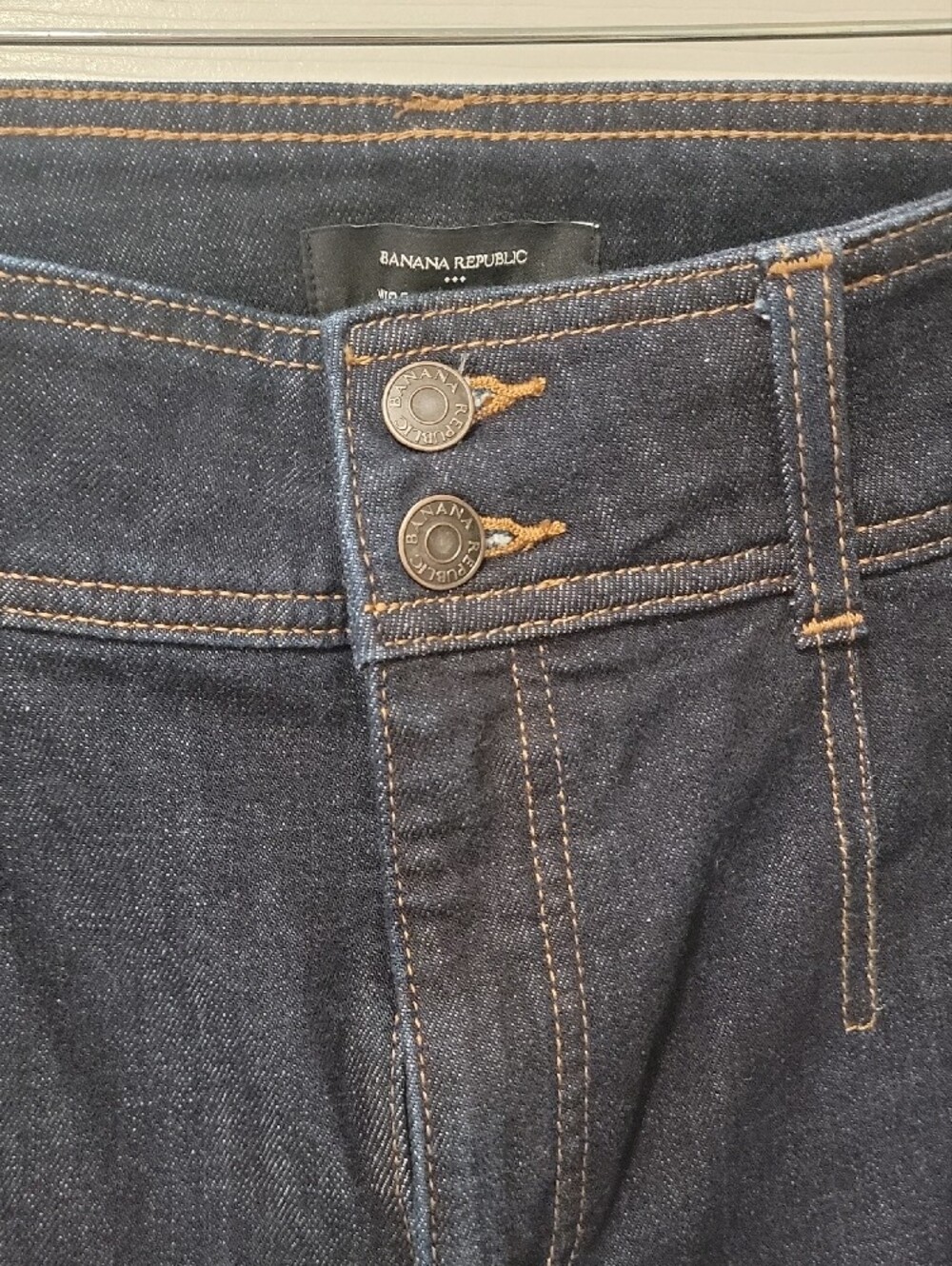 Banana Republic Dark Indigo Wide-Leg Jeans - Picture 2 of 10
